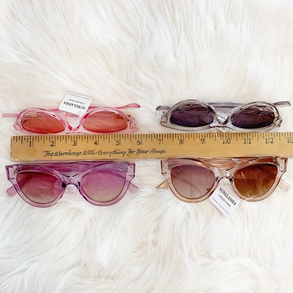 Pink Cat Eye Sunglasses - Picture 11 of 12